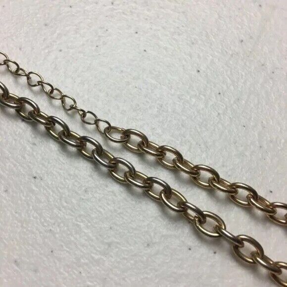 Peachy Pink Statement Necklace 19in Two Row Opaque Translucent Acrylic Beads - Picture 7 of 11